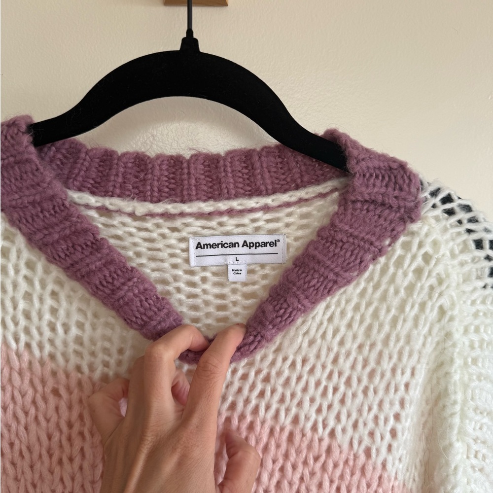 Colorful Striped Women's Sweater - Picture 2 of 2